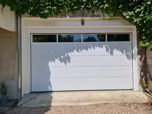 porte de garage aluminium blanc tomblaine