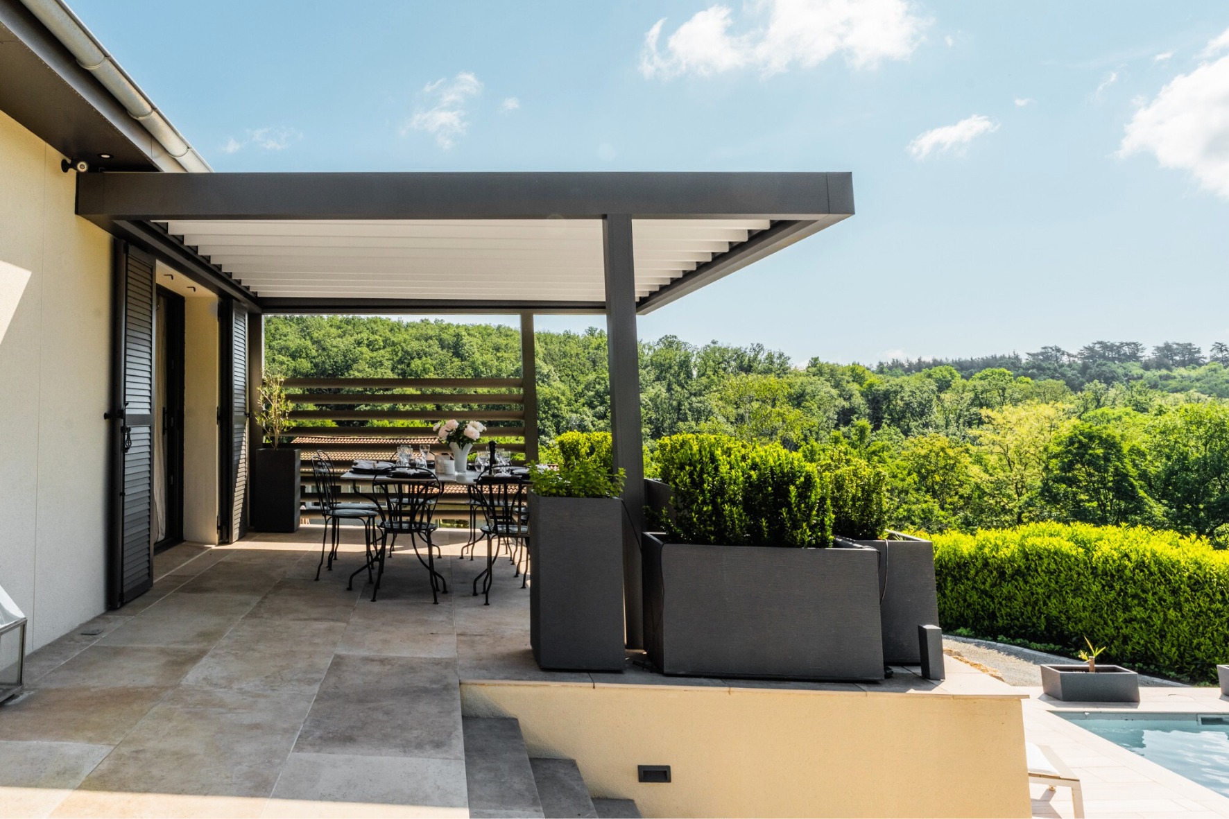 pergola autoporté aluminium design