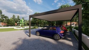 carport double structure protection voiture