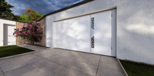 porte de garage blanche design