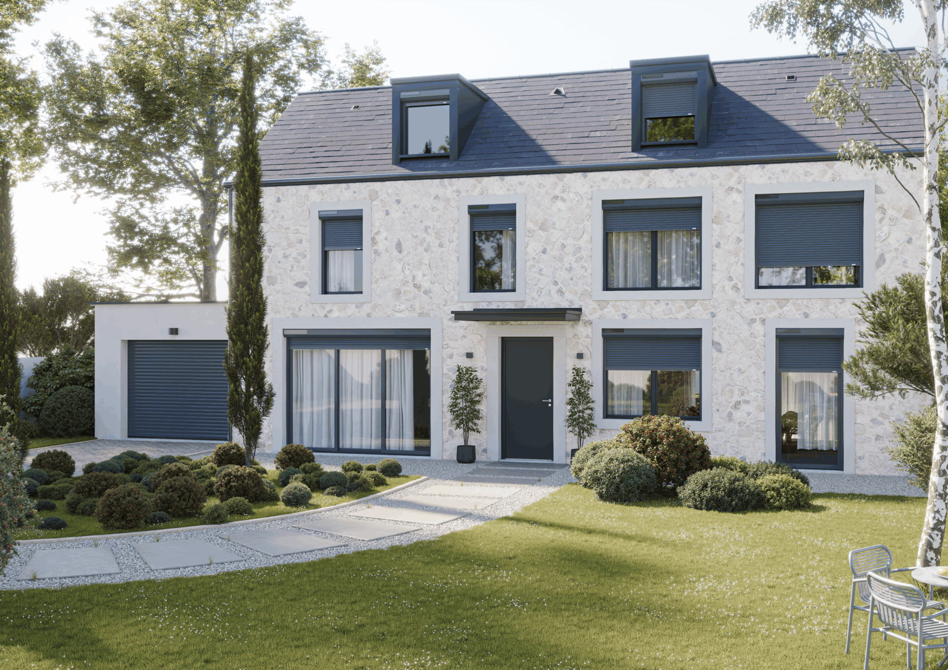 volet roulant couleur anthracite